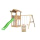 Lektorn Jungle Gym Cottage 2.1 Gungmodul Grön Rutschkana & Sand