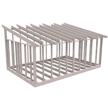 Attefallsstomme Byggstommar 10 grader 6000x3940 mm