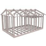 Attefallsstomme Byggstommar 22 grader Med Loft 6000x3940 mm Utan Lösvike