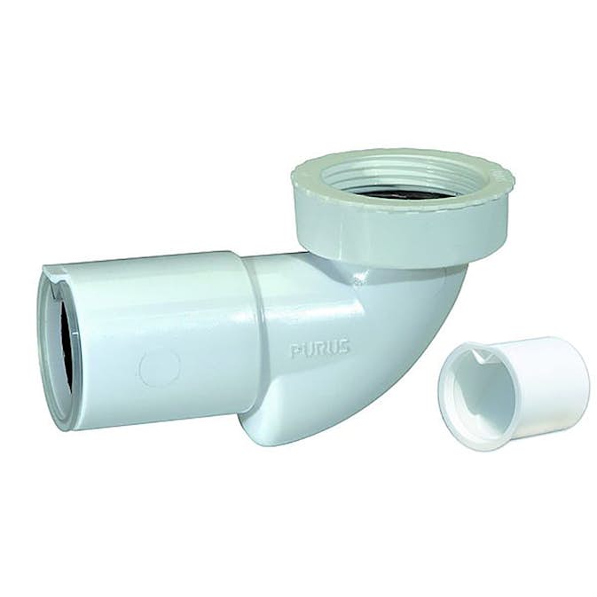 PUM-utloppsvinkel Purus Horisontell G32/G40xØ40