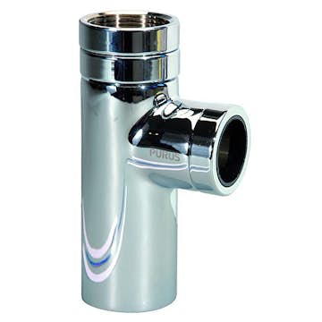 Designvattenlås Purus Rund G32xØ32 Förkromad Mässing