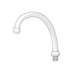 Utloppspip Oras Saga Svängbar för Köksblandare & Kökskran 250 mm