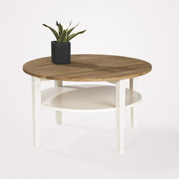 Soffbord Stenexpo Montana Runt Vardagsrumsbord i Ek Ø80cm