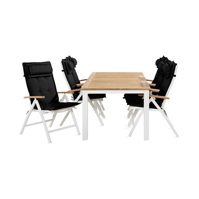 Matgrupp Utomhus Comfort Garden Las Vegas Bord 100x220-280 med 6 Trädgårdsstolar