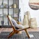 Fåtölj Bloomingville Keila Loungestol i Teak & Rotting