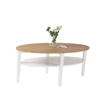 Soffbord Stenexpo Montana Ovalt Vardagsrumsbord i Ek 120cm