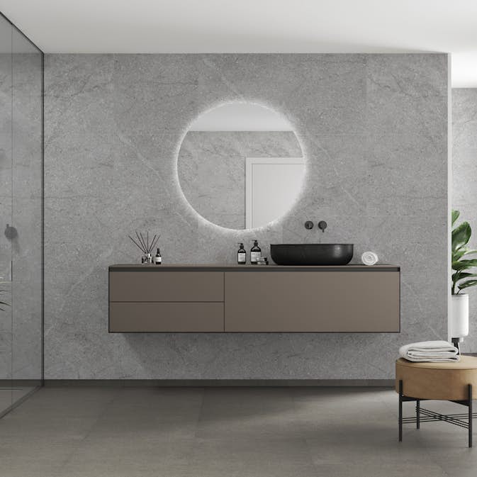 Våtrumsskiva Fibo 8304-M6060 HG Polished Stone 10x620x2400 mm