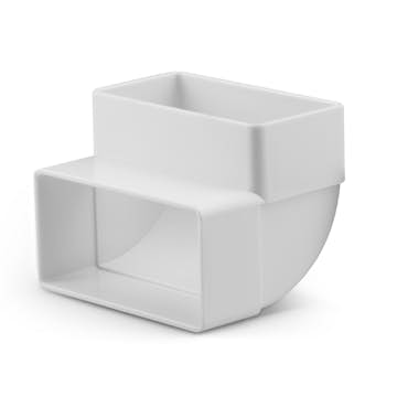 Böj Fresh 90° Vert/Rekt 110x54 mm Plast