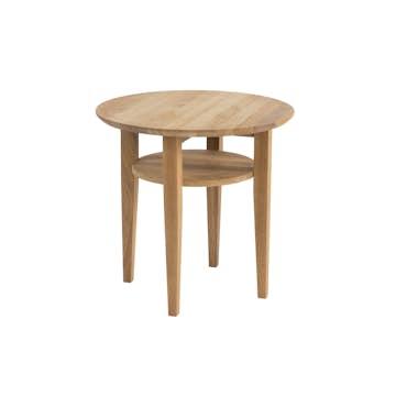 Soffbord Stenexpo Ohio Runt Vardagsrumsbord i Massiv Ek Ø60cm