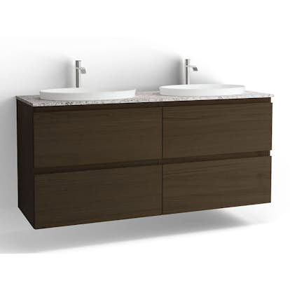 Tvättställsskåp Vedum Flow 1500 Dubbel med 4 Lådor