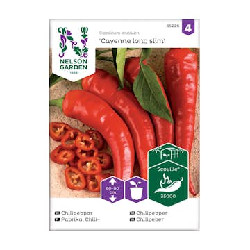 Frö Chilipeppar Nelson Garden Cayenne Long Slim