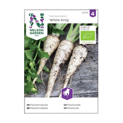 Frö Palsternacka Nelson Garden White King Organic