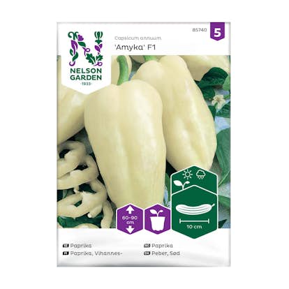 Frö Paprika Nelson Garden Amyka F1 Vit