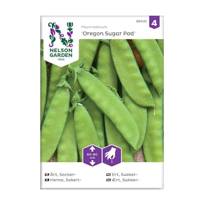 Frö Sockerärt Nelson Garden Oregon Sugar Pod Halvhög