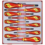 Skruvmejselsats 10 delar för 1000 volt Teng Tools TTDV910N
