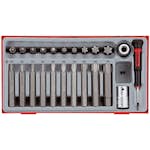 TX-hylssats 23 delars med 1/2 tum fyrkantsfäste Teng Tools TTTX23