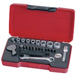 Hylsnyckelsats med 1/4 tum fyrkantsfäste Teng Tools T1423