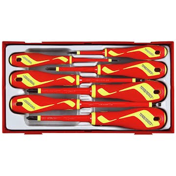 Skruvmejselsats 7 delar för 1000 volt Teng Tools TTV907N