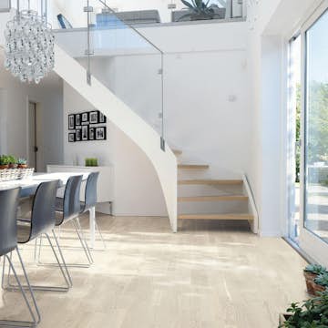 Trägolv Tarkett Shade Ek Cotton White, Proteco Natura 3-Stav Parkettgolv