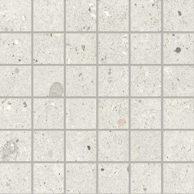 Mosaik Lhådös Slite ljusgrå mosaik 5x5 cm