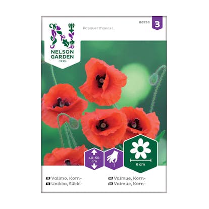 Frö Kornvallmo Nelson Garden