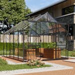 Växthus Vitavia Mars 8300 3mm Härdat Glas Svart