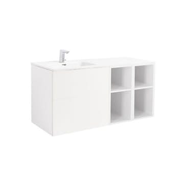 Tvättställsskåp Alterna Isella med Öppen Förvaring och Tvättställ