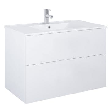 Tvättställsskåp Alterna Isella Kompakt med Ariella Porslin Tvättställ