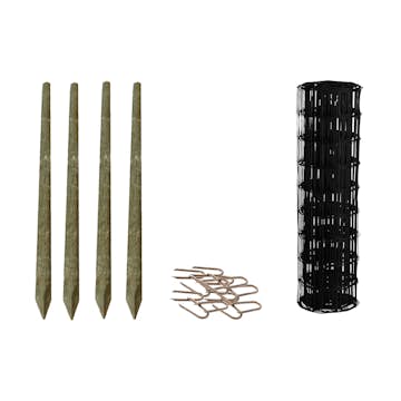 Villastängsel HORTUS Svart Lyx Komplett Set