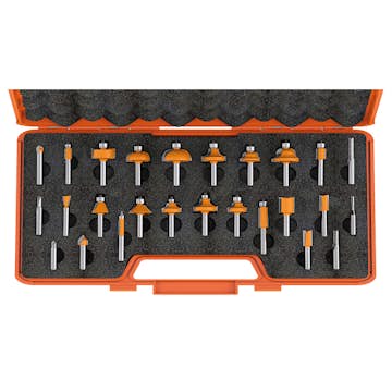 Frässet CMT Orange Tools 26 delar K8