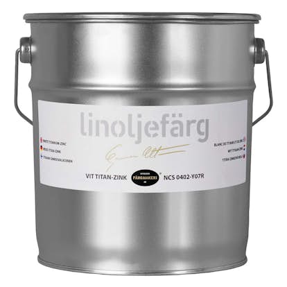 Linoljefärg Ottosson Vit Titan-Zink