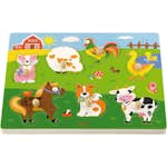 Träpussel Creativ Company VIGA Bondgårdsdjur med Ljud
