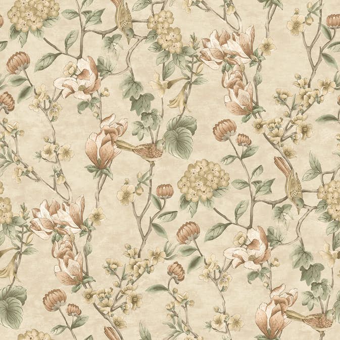 Tapet Holden The Lost Gardens Nightingale Cream 91620