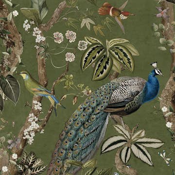 Tapet Holden Utopia II Cassia Green 91745