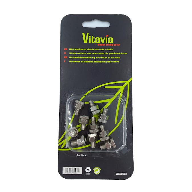 Bult och Mutter Vitavia Rostfri 10 st