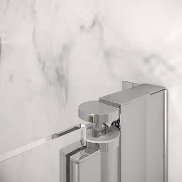 Distansprofil Hietakari för Duschvägg Classic/Infinia Vändbar/Vikbar Svart