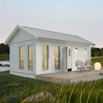 Attefallshus Vibostugan Njuta 25-4 24,3 m² Trähus med Sadeltak