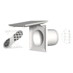 Väggventil Fresh TL100D Energy Invändig del