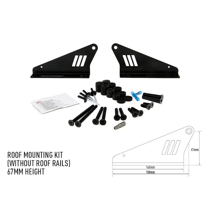 Fäste Lazer För Takmontering Bilar Utan Rails 67mm 930753