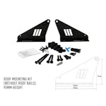 Fäste Lazer För Takmontering Bilar Utan Rails 95mm