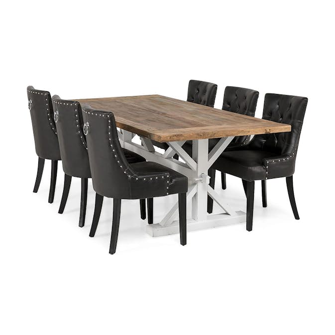 Matgrupp In Living Lyon 200 cm med 6 Tuva Fåtölj