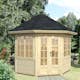 Lusthus Palmako Veronica 2 Trädgårdspaviljon 6,9 m² i Obehandlat Trä