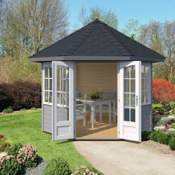 Lusthus Palmako Veronica 4 Trädgårdspaviljon 6,9 m² i Obehandlat Trä