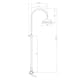 Takduschset Tapwell Classic XCOL022-150 med Badkarsblandare