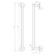 Handduksstång Tapwell TA211 450 mm