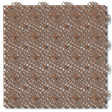 Golvplatta Bergo XL Cedar Wood Golvtrall i Plast