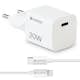 Laddare Champion 30W + USB-C till Lightning Kabel Vit