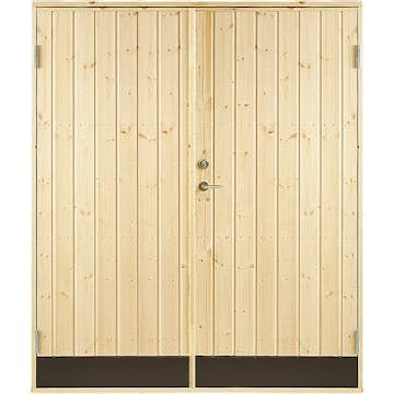 Dubbeldörr Jabo 10° Rak 15,3x19