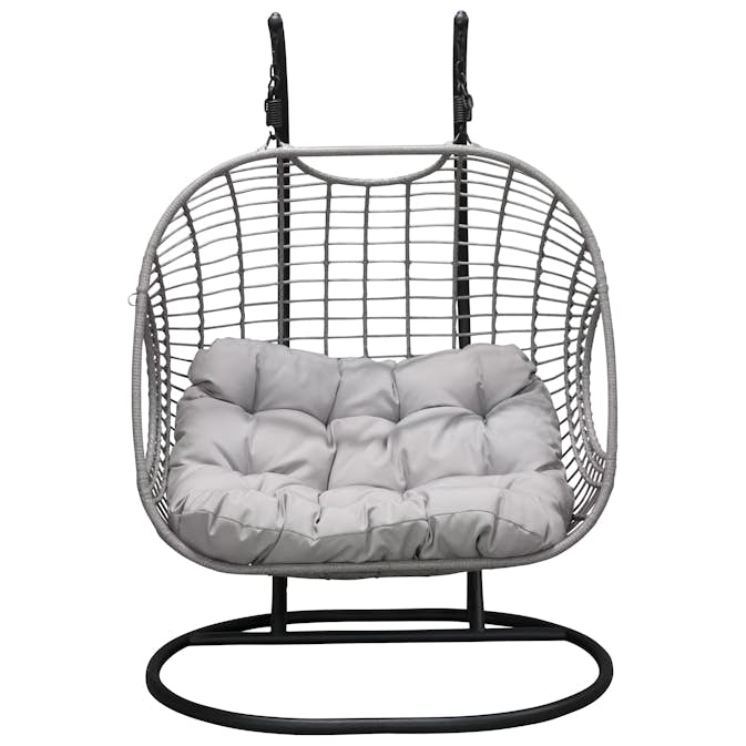 Hängstol Venture Home Viga Dubbel med 2 Sittplatser & Svart Stativ för Trädgård