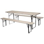 Bänkbord Venture Home Guniess Ihopfällbart Picknickbord med 6 Sittplatser